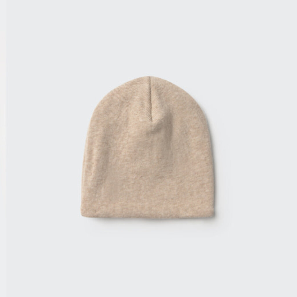 Cozmo Soft Brushed Knit Newborn Beanie Stone-Soft Brushed Knit