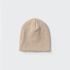 Cozmo Soft Brushed Knit Newborn Beanie Stone-Soft Brushed Knit