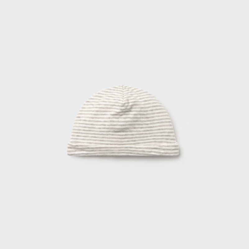 Cozmo Double Faced Jersey Newborn Beanie White-Double-Faced Jersey