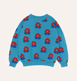 The Campamento Big Flowers Blue Sweatshirt