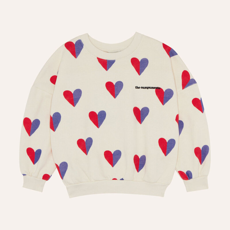 The Campamento Bicolor Hearts Sweatshirt