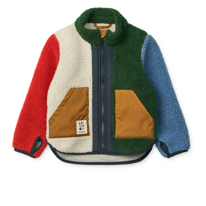Liewood Noam Pile Jacket Garden green multi mix