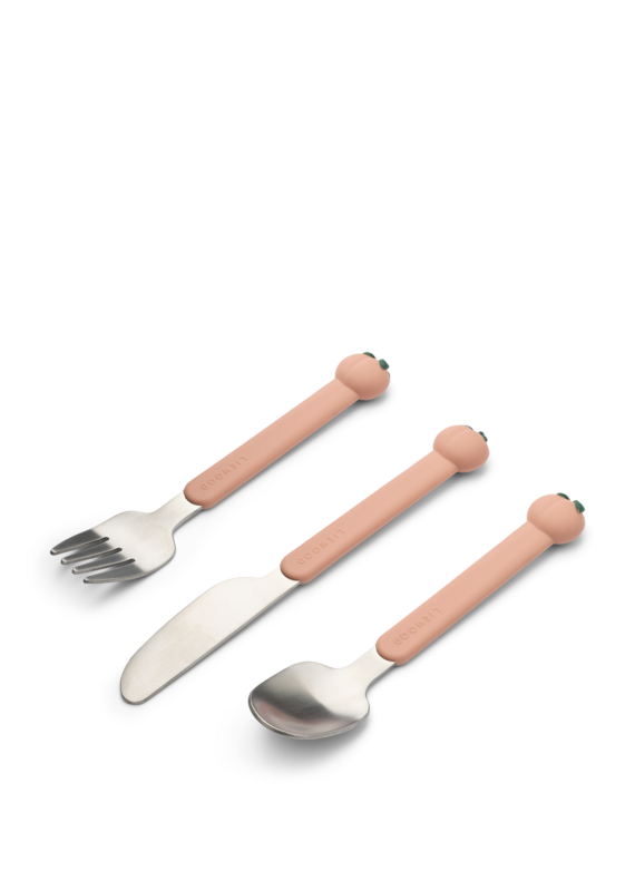 Liewood Tove Peach Cutlery Set Peach / Pale tuscany multi mix