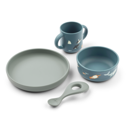 Liewood Vivi Printed Tableware Set Arctic Sea /  Ocean view