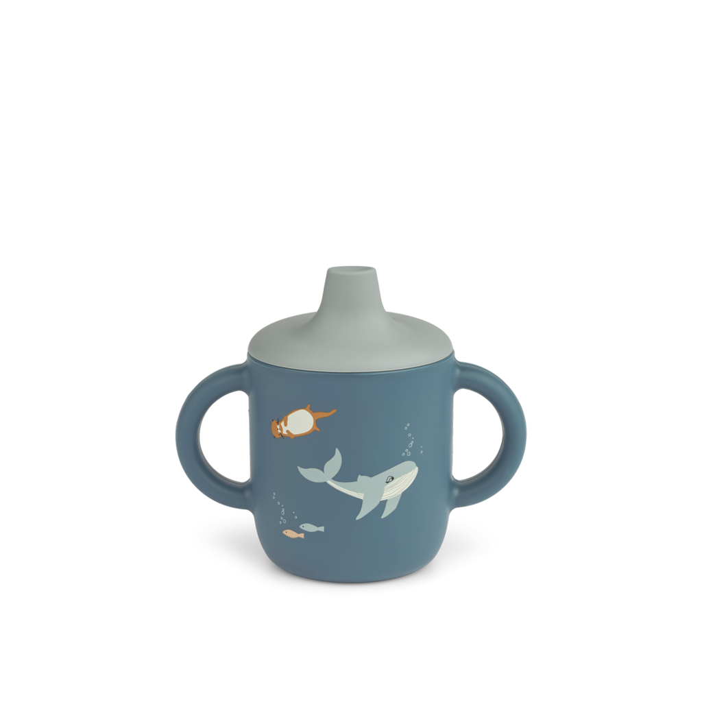 Liewood Neil Sippy Cup Arctic Sea /  Ocean view