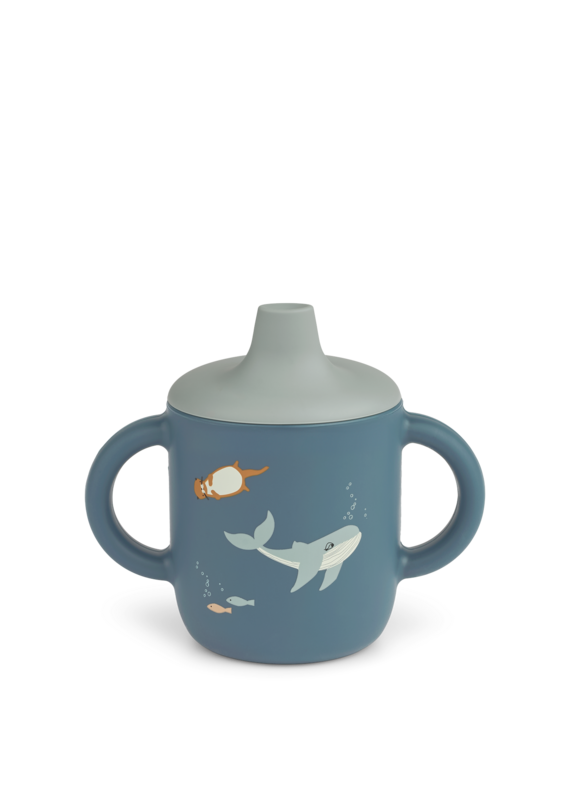 Liewood Neil Sippy Cup Arctic Sea /  Ocean view