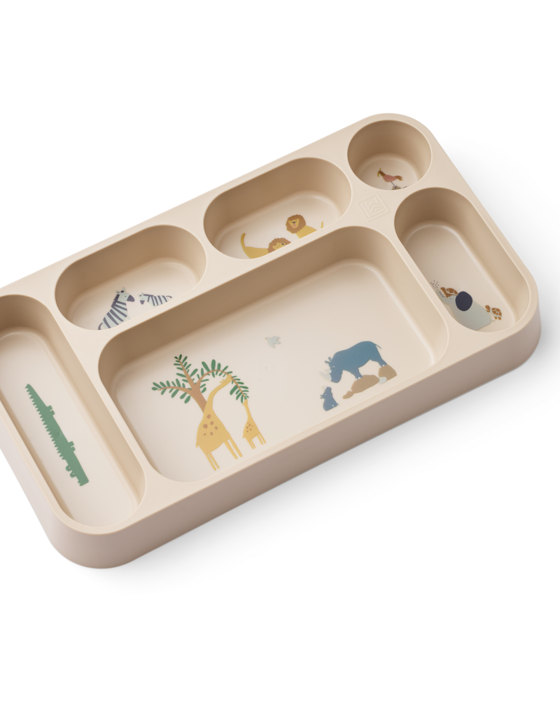Liewood Mosu Divider Plate All together / Sandy