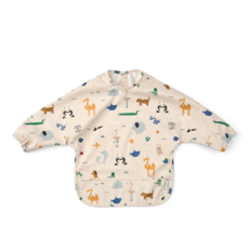 Liewood Merle Printed Cape Bib Around the world / Sandy