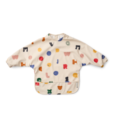 Liewood Merle Printed Cape Bib Characters / Sandy