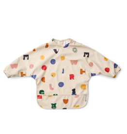 Liewood Merle Printed Cape Bib Characters / Sandy