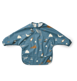 Liewood Merle Printed Cape Bib Arctic Sea /  Ocean view