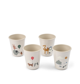 Liewood Lana Cup 4-Pack Around the world / Sandy