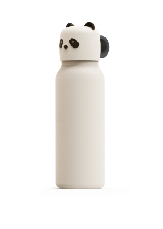 Liewood Falk Water Bottle With Panda Lid 350 ml Sandy