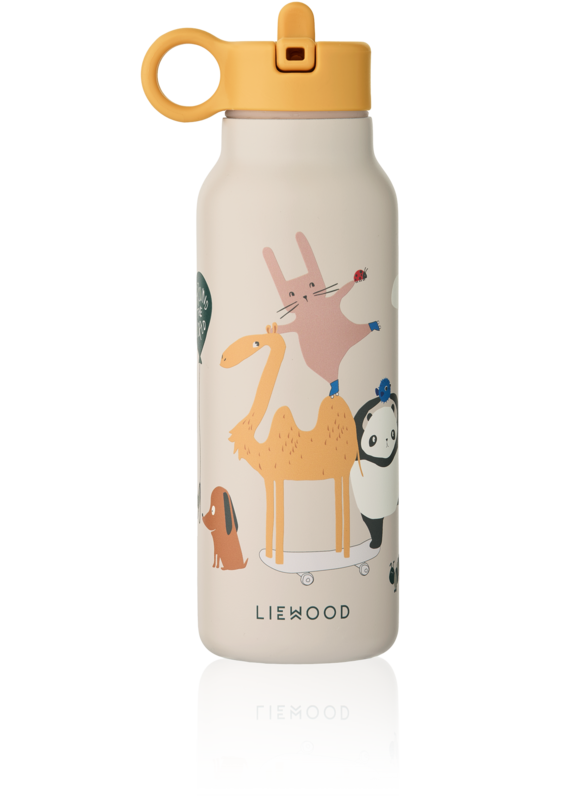 Liewood Falk Water Bottle 350 ml Around the world / Sandy