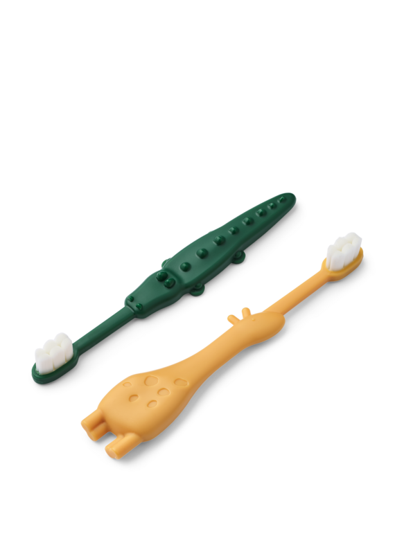 Liewood Fabio All Together Toddler Toothbrush Yellow mellow / Garden green