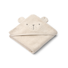 Liewood Albert Polarbear Hooded towel Sandy