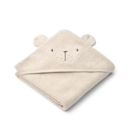 Liewood Albert Polarbear Hooded towel Sandy