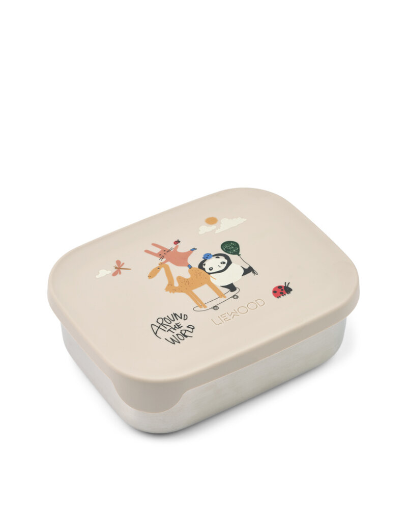 Liewood Arthur Printed Lunchbox Around the world / Sandy