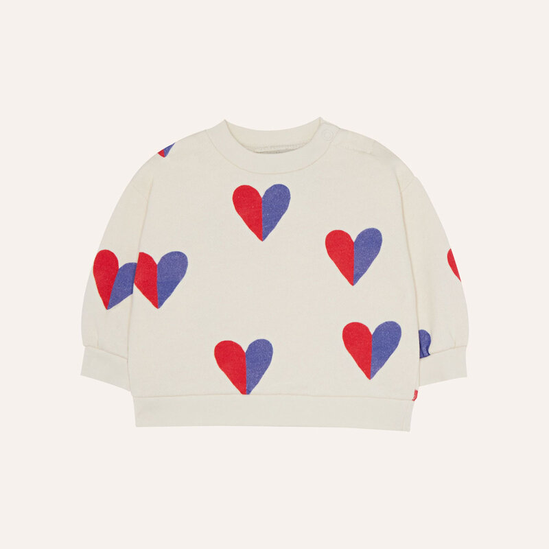 The Campamento Bicolor Hearts Baby Sweathsirt