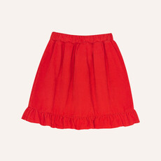 The Campamento Red Corduroy Skirt