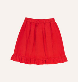 The Campamento Red Corduroy Skirt