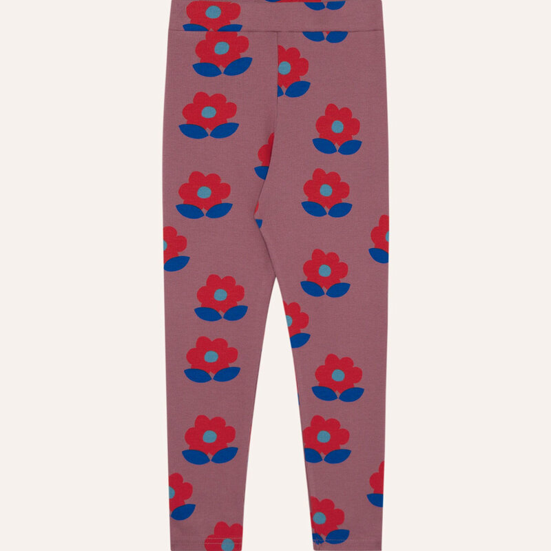 The Campamento Big Flowers Purple Leggings