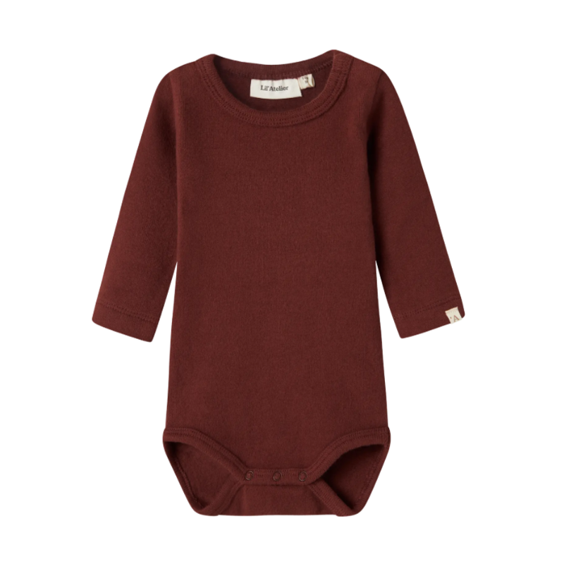 Lil' Atelier Nbfthora Hir Ls Slim Body Lil Hot Chocolate
