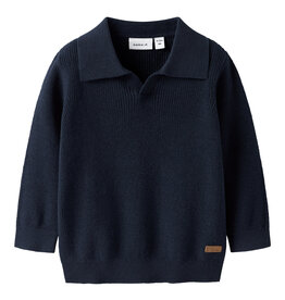 Lil' Atelier Nbmloop Ls Knit Navy Blazer