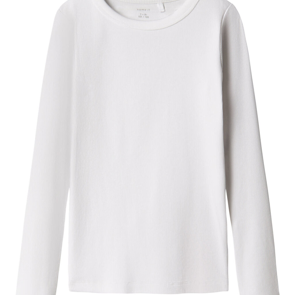 Lil' Atelier Nkfnakal Ls Top Noos Bright White