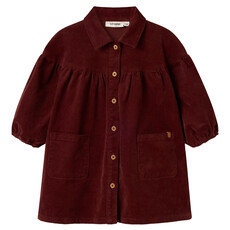 Lil' Atelier Nmfobert Loose Ls Cord Dress 4122-Hg Lil Hot Chocolate