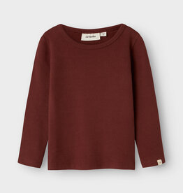 Lil' Atelier Nmfthora Hir Ls Slim Top Lil Hot Chocolate