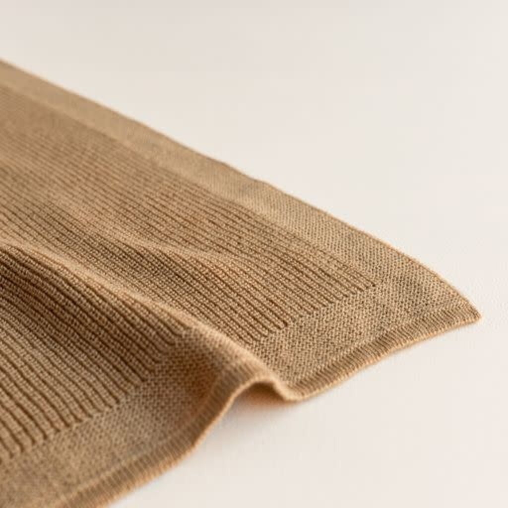 Hvid Deken Felix Ochre