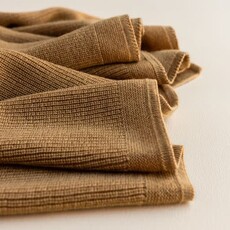 Hvid Deken Felix Ochre