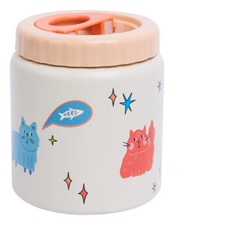 The Cotton Cloud Big Thermo Food Jar Cats 500ml