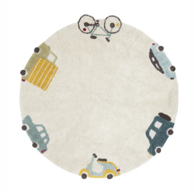 Washable Rug Wheels Ø 140 cm