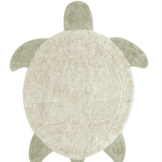Washable Rug Sea Turtle 110 x 130 cm