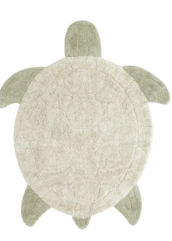 Washable Rug Sea Turtle 110 x 130 cm