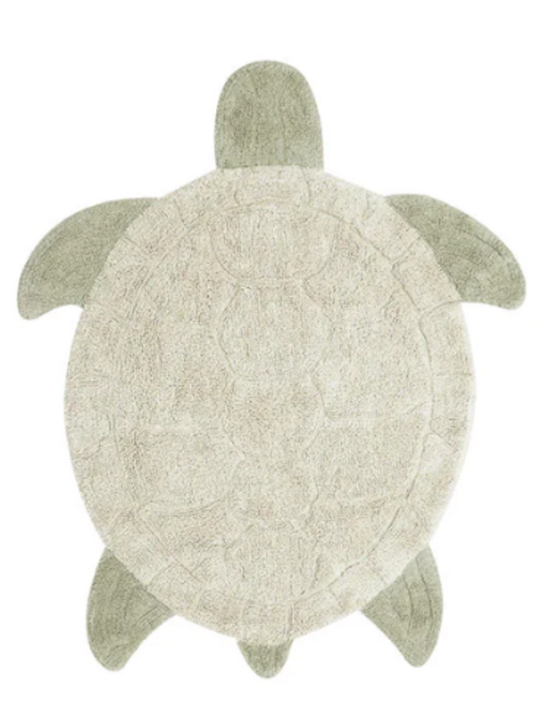Washable Rug Sea Turtle 110 x 130 cm