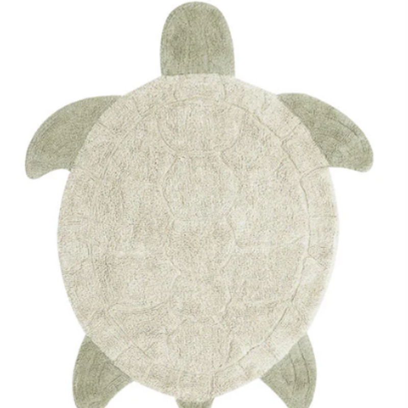 Washable Rug Sea Turtle 110 x 130 cm