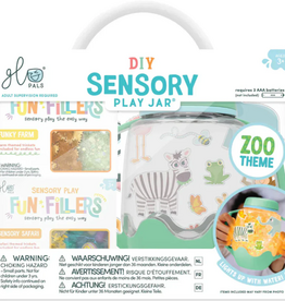 Glo Pals Copy of Sensory play set cup met fun fillers & stickers - Winter