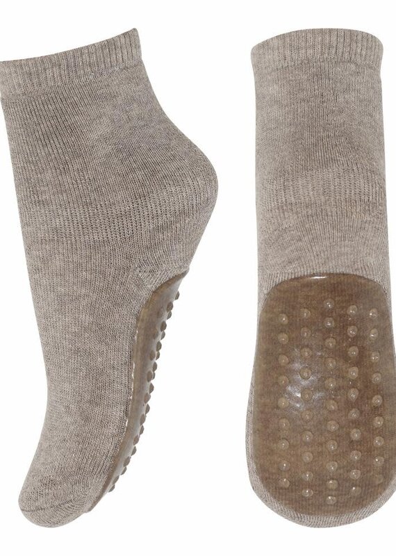 mp Denmark Wool socks - anti-slip 7951 Light Brown Melange