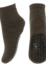 mp Denmark Wool socks - anti-slip 7951 Brown Melange
