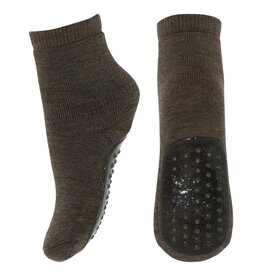 mp Denmark Wool socks - anti-slip 7951 Brown Melange
