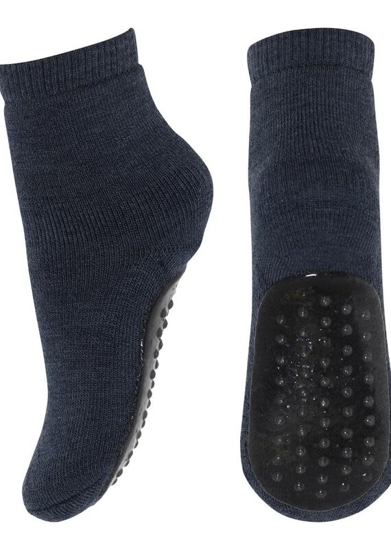 mp Denmark Wool socks - anti-slip 7951 Dark Denim Melange