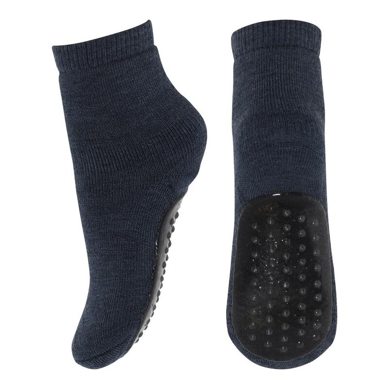 mp Denmark Wool socks - anti-slip 7951 Dark Denim Melange