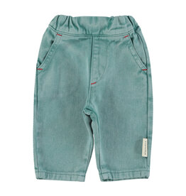 Piupiuchick baby trousers | washed green ss26