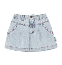Piupiuchick short skirt | blue light denim ss26