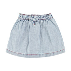 Piupiuchick short skirt | blue light denim ss26