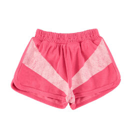 Piupiuchick shorts | pink w/ white stripes print ss26