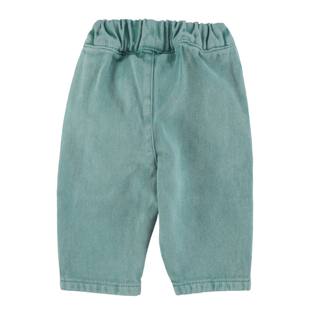 Piupiuchick baby trousers | washed green ss26